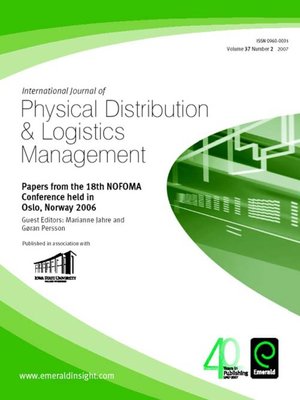 cover image of International Journal of Physical Distribution & Logistics Management, Volume 37, Issue 2